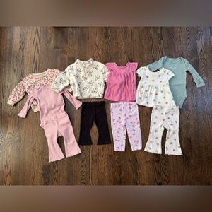 9 Month Baby Girl Outfits Bundle